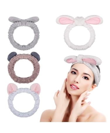 Tonyg-P 4 piece of hair band Cosmetics hair band make-up make-up hair band headband skincare cosmetics hair band hair band makeup makeup for showering and face washing face