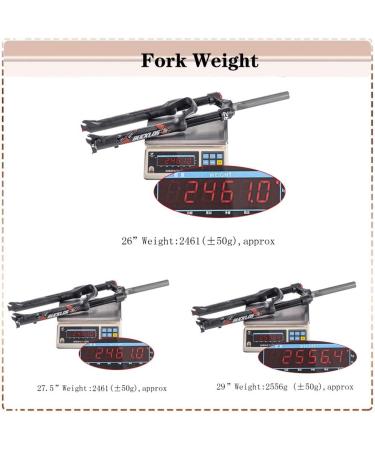 BUCKLOS Mountain Bike Suspension Fork | 100mm Travel | Preload Adjustment | 26/27.5/29 inch MTB Front Fork - Buy Online on GoSupps.com