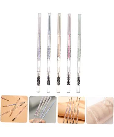 SKISUNO 5pcs Brown Eyebrow Pencil Eyebrow Makeup Tools Brow Pencils with Brush Women Eyebrow Pencils Plastic - Buy Online on GoSupps.com