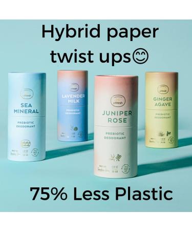 Honestly pHresh Natural Biodegradable Paper Twist Up Prebiotic Deodorant Juniper Rose 1.8 Oz Baking Soda & Aluminum Free Safe for Sensitive Skin 24 Hour Odor Protection - Buy Online on GoSupps.com
