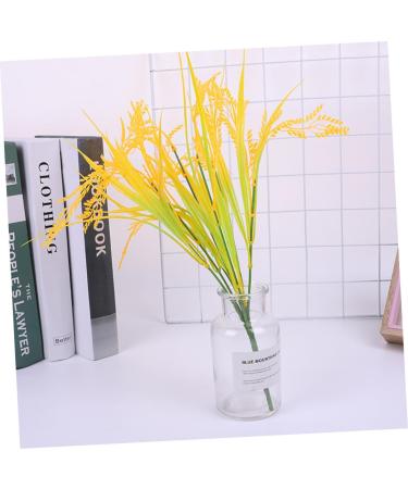DECHOUS 4pcs 7 Simulated Rice Wheat Flower Natural Wheat Ears Flowers Artificial Wheat Stalks Wheat Decor Tall Wheat Ears Dried Flowers Fall Flower Bouquet Plastic Dining Table - Buy Online on GoSupps.com