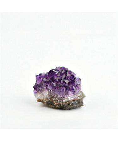 1/5/10PC 20-30g Natural Purple Brazilian Amethyst Quartz Crystal Cluster Stones Druzy Geode Specimen Ornament Home Decor Crafts (Color : 10Pcs) Natural Luster