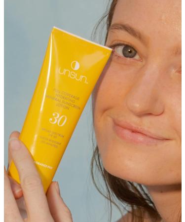 Unsun Full Coverage Mineral Body Sunscreen SPF 30 - Hydrating & Moisturizing Lotion - 3 fl oz - Buy Online on GoSupps.com