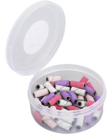 Nail Sanding Bands Dead Skin Removal Multiple Sizes Smoothing Nail Art Sanding Bands with Storage Box for Manicure (Colorful) - Buy Online on GoSupps.com