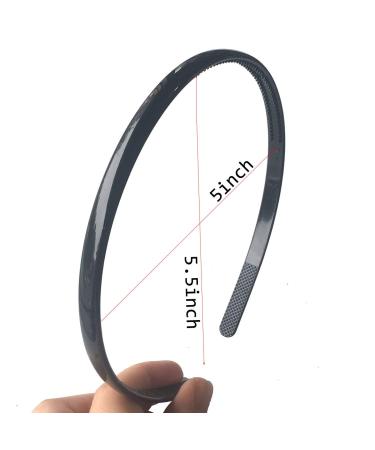 13-Piece Plastic Headbands for Girls & Women - 8mm Thin Hair Bands for Toddlers & Kids - Buy Online on GoSupps.com