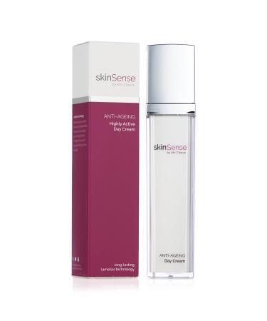 SkinSense Anti-Ageing Highly Active Day Cream 50ml Anti Wrinkle Day Cream Face Brightening Serum Best Day Cream for Mature Skin Anti-Ageing Moisturiser for Women