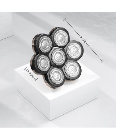 7 Blades Head Shaver Replacement Heads - Electric Razor Blade Heads for Men - Buy Online on GoSupps.com