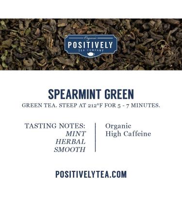 Organic Spearmint Green Tea Loose Leaf - 4 Ounce Pack | Positively Tea Company - Buy Online on GoSupps.com