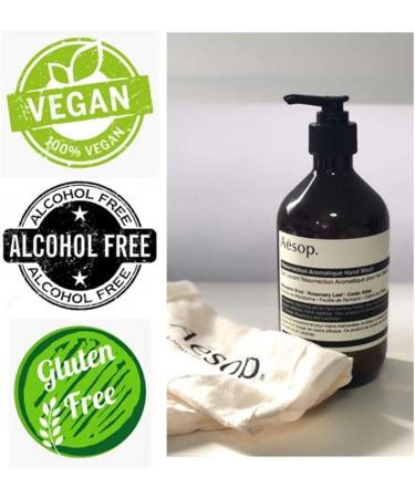 Aesop Reverence and Resurrection Aromatique Handwash Duo Set - 500ml, Essential Botanical Extracts, Bergamot Mandarin Rind, Gentle Exfoliating Gel for Refreshed Skin - Buy Online on GoSupps.com
