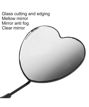 Professional Heart Shaped Lash Mirror - Portable Stainless Steel Makeup Mirror for Eyelash Extensions | Detachable Design for Lash Extension Supplies - Buy Online on GoSupps.com