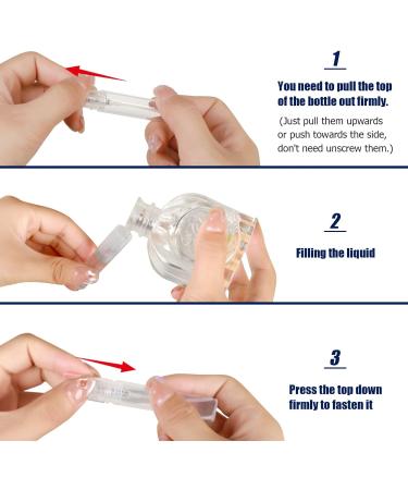 FANDAMEI Mini Spray Bottle Set - 10 Pack 5ml Clear Plastic Fine Mist Refillable Perfume Atomizers for Travel - Small Empty Sample Containers - Buy Online on GoSupps.com