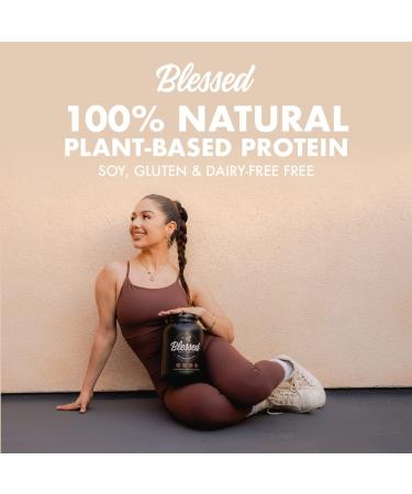 Blessed Plant Based Vegan Protein Powder - 23g Pea Protein Isolate, Low Carbs, Non Dairy, Gluten & Soy Free, No Sugar Added - Chocolate Mylk Flavor - 30 Servings - Buy Online on GoSupps.com