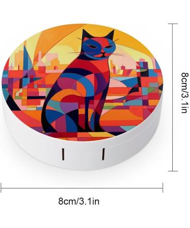 Portable Animal Drawing Contact Lens Case - Travel-Friendly Storage Box for Contact Lenses - Buy Online on GoSupps.com