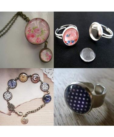 Craftdady 200Pcs 14mm Clear Glass Cabochons for Jewelry Making - Buy Online on GoSupps.com
