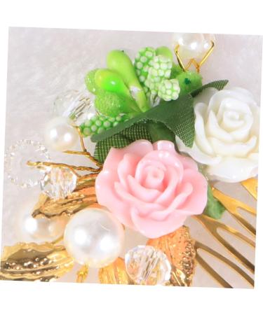 DOITOOL Wedding Hair Comb Women Hair Comb Hair Side Comb Flower Hair Comb Headgear Bride The Flowers - Buy Online on GoSupps.com