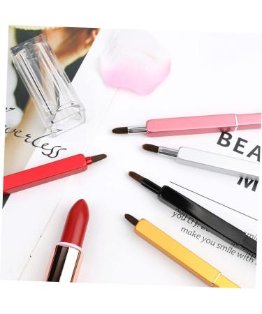 Angoily Retractable Lip Brush Nylon Fiber Lip Brush Portable Makeup Brush Delicate Lip Brush Lipstick Brush Lip Applicator Wands Makeup Tool Kit Handy Lip Brush Make up Metal Rod Travel - Buy Online on GoSupps.com