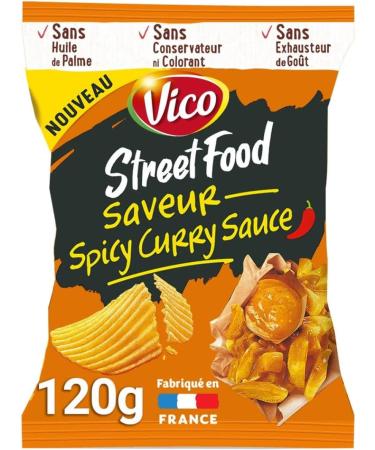 VICO Street Food Chips ondul es au curry pic 120 g - Buy Online on GoSupps.com