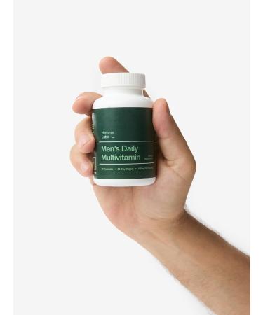 Homme Labs Men's Daily Multivitamin Vegetable Capsules 30-Day Supply Essential Vitamins & Minerals Botanical Blend Antioxidant-Rich for Muscle Joint & Prostate Support 2 Capsules Daily - Buy Online on GoSupps.com