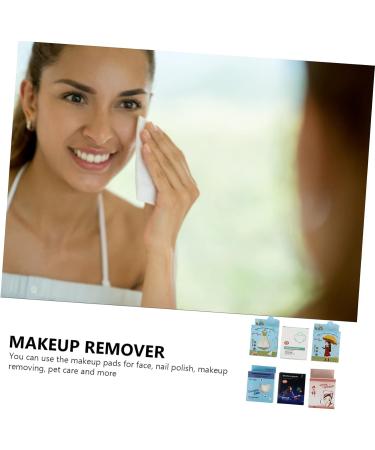 minkissy 18boxes Cleansing Cotton Make up Remover Wipes for Face Makeup Wipes Non Woven Facial Pads Cosmetic Remover Pad Makeup Cleaning Mat Accessories Girl White Non-woven Fabric The Face - Buy Online on GoSupps.com