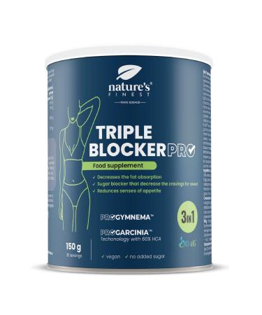 Nature's Finest Triple Blocker PRO, Fast Effective Slimming Product Strong, Carbohydrate Blocker, Fat Sensor and Sugar Stopper, Powerful Hunger Suppressant and Natural Fat Burning
