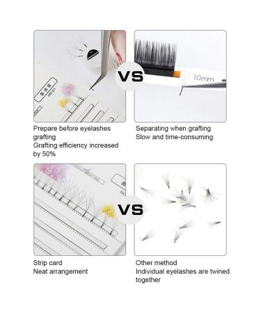 Premium Eyelash Storage Card - Individual Display & Adhesive Tape for Perfect Fan Styling | Canon Pwrip Volume-Bent Stripes - Buy Online on GoSupps.com