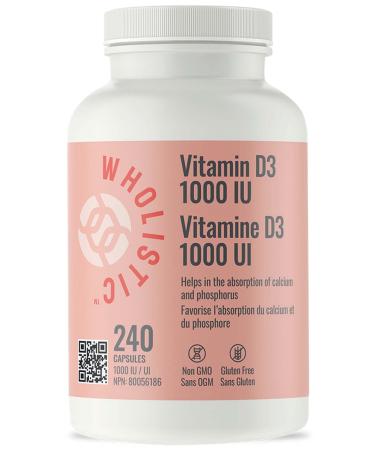 Wholistic Vitamin D3 1000IU 240 caps