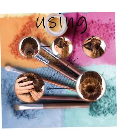 Buy Dilisen Extra Small Hair Knot Manufacturers for Kids | 6 PCs Chignon Hair Donut Sock Bun Shape Mini Dark Brown Donut Shaper for Short & Thin Hair - 2.4 Inches - Buy Online on GoSupps.com