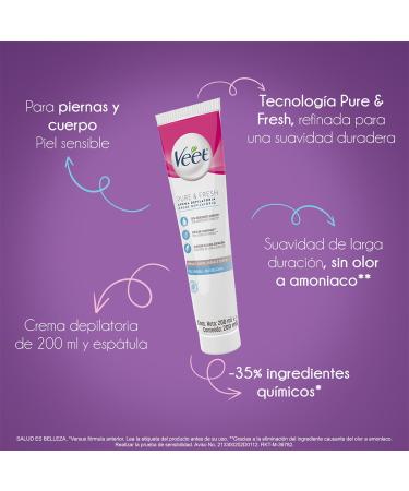 Crema Depilatoria Piel Sensible 200 ml - Suave & Efectiva para Pieles Sensibles | Env o Internacional Disponible - Buy Online on GoSupps.com