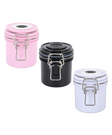 Eyelash Glue Storage Tank Large Capacity Eyelash Glue Storage Container with Airtight Seal Silicone Gasket Temperature Humidity Monitoring
