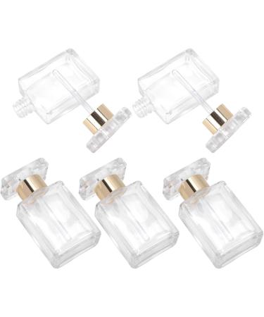Refillableerfume Bottle Refillable Transparent Glass Essential Oil Bottle for Travel (Gold) - Buy Online on GoSupps.com