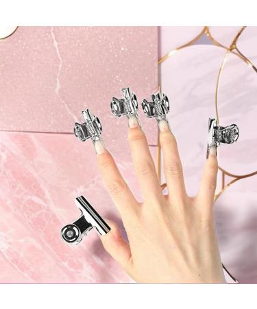 Rotekt 5pcs Stainless Steel C Curve Nail Extension Clips - Premium Multifunctional Nail Art Accessories for Perfect Extensions - Buy Online on GoSupps.com
