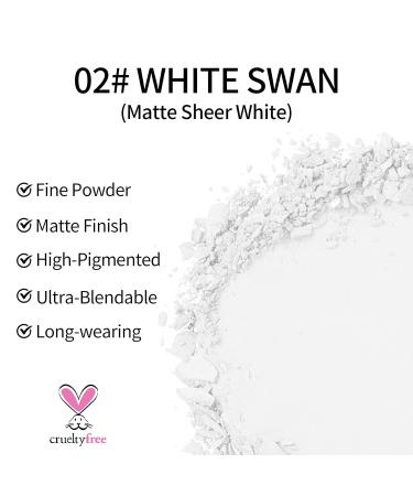 Erinde Single White Eyeshadow Palette | Nude Tones Matte & Waterproof | Highly Pigmented Long-Lasting Eye Makeup 302 White - Buy Online on GoSupps.com