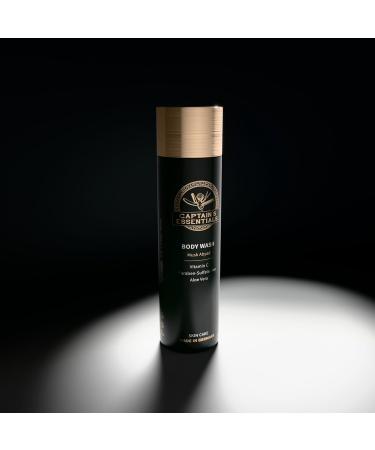 CAPTAINS ESSENTIALS Body Wash Premium shower gel for men shower gel men parabenfree sulfatefree moisturizing with arginine vitamin C and aloe vera vegan 250 ml musk Musk Abyad - Buy Online on GoSupps.com