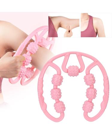 Dioche Muscle Roller for Legs | 7-Roller All-Round Massage Tool | Relieve Muscle Soreness for Calf & Thighs | Pink | International Shipping - Buy Online on GoSupps.com