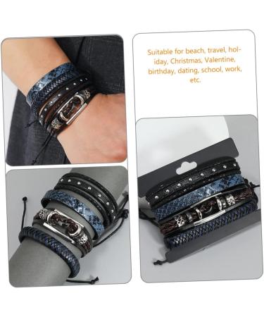 Abaodam Hair Pcs Bracelet hair jewelry spiral hair ties small hair ties hair ties for women adjustable hair ties for thick hair four piece set universal men and women artificial Leather - Buy Online on GoSupps.com