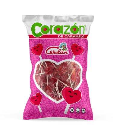 Caramelos Cerd n Mini Heart Lollipop - Candy with stick - 200 units - Lollipop