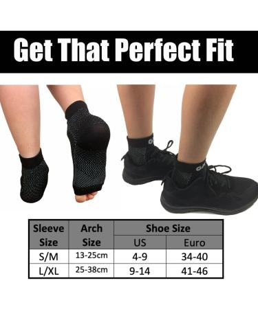 Buy gr8ful Plantar Fasciitis Socks - 24/7 Compression Support Sleeves for Foot Pain Relief | Night Splint Sock for Men/Women | 2 Pairs in Black L/XL - Buy Online on GoSupps.com