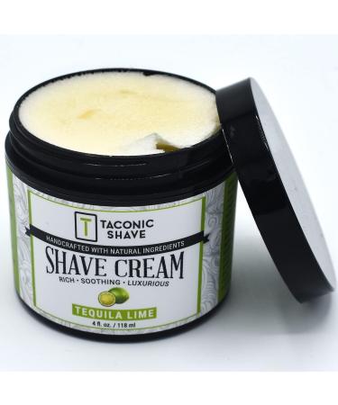 Taconic Shave Cream | Tequila Lime | Concentrated Moisturizing Shaving Cream for Men & Women - 4 oz - Skin Soothing Ingredients - International Shipping Available - Buy Online on GoSupps.com