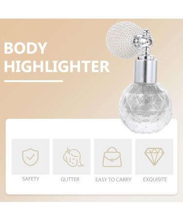 Lurrose Glitter Powder Spray - Shimmering Highlighter for Hair, Face, Body & Nails - Silver Sparkle Makeup Spray - 7cm*5.5cm*3cm - Buy Online on GoSupps.com