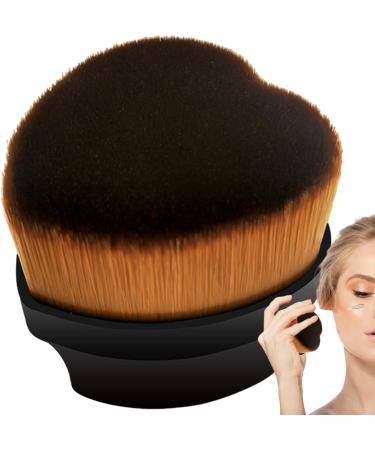 Brush for Mixing Liquid Foundation Cosmetic Applicator Brush Cosmetic Powder Blending Brush | Heart Shaped Liquid Powder Foundation Brush for Dating Travel Business Trip Black - Buy Online on GoSupps.com