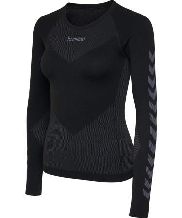 hummel T-Shirt First Multisport Women Stretchy Seamless Size XS-S Black