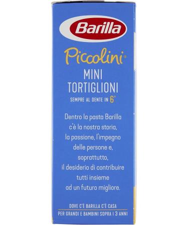 10 x Barilla Piccolini mini tortiglioni pasta 500 g verpakking - Buy Online on GoSupps.com