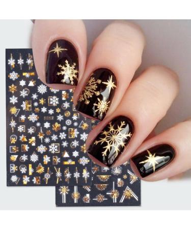 Decorations Transfer Decals Winter UV Gel 3D Nail Stickers Christmas Snowflakes(15) Style15 - Buy Online on GoSupps.com