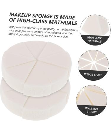 POPETPOP 8 Sets Triangular Sponge Puff Portable Mini Cosmetic Wedge Finger Puff Body Sponge Facial Pads Sponges Makeup Puff Wet and Dry Cotton Pad White Girl Emulsion - Buy Online on GoSupps.com