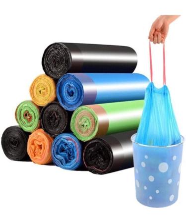 Garbage Bag Household Portable Thickened Large Vest Drawstring Closed Kitchen Black Plastic Garbage Bag Caisesuiji 1juan - Buy Online on GoSupps.com