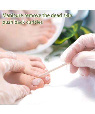 100 Rose Wooden Stick Manicure Set - Double-Sided Orange Wood Sticks for Nail Care & Pedicure Art - Buy Online on GoSupps.com