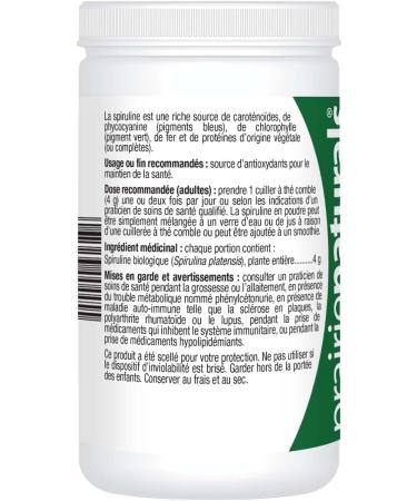 Prairie Naturals Organic Spirulina Blue Green Algae Powder - 400 Gram 400 g (Pack of 1) - Buy Online on GoSupps.com