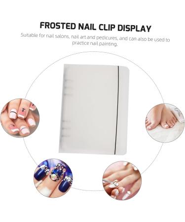Housoutil 1set Piece Nail Art Organizer Nail Display Book Adhesive Book Finished Nail Sample Booklet Nail Salon Accessory Nail Display Holder Plastic Display Board Finished Product 23x18cm Transparent - Buy Online on GoSupps.com