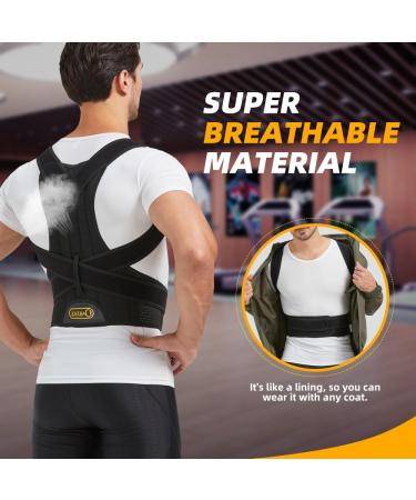 Adjustable Posture Corrector for Women and Men - Comfortable Back Brace for Shoulder, Neck, and Lumbar Support - Upper and Lower Back Correction - Size XL - Buy Online on GoSupps.com
