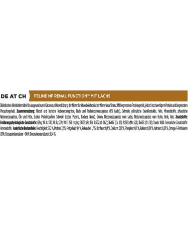 PRO PLAN VETERINARY DIETS NF Renal Function Wet Cat Food Salmon 10x85g - Buy Online on GoSupps.com